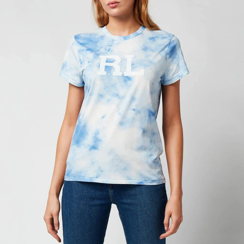 商品Ralph Lauren|Polo Ralph Lauren Women's Bleach Print T-Shirt - Bleached Indigo,价格¥169,第1张图片