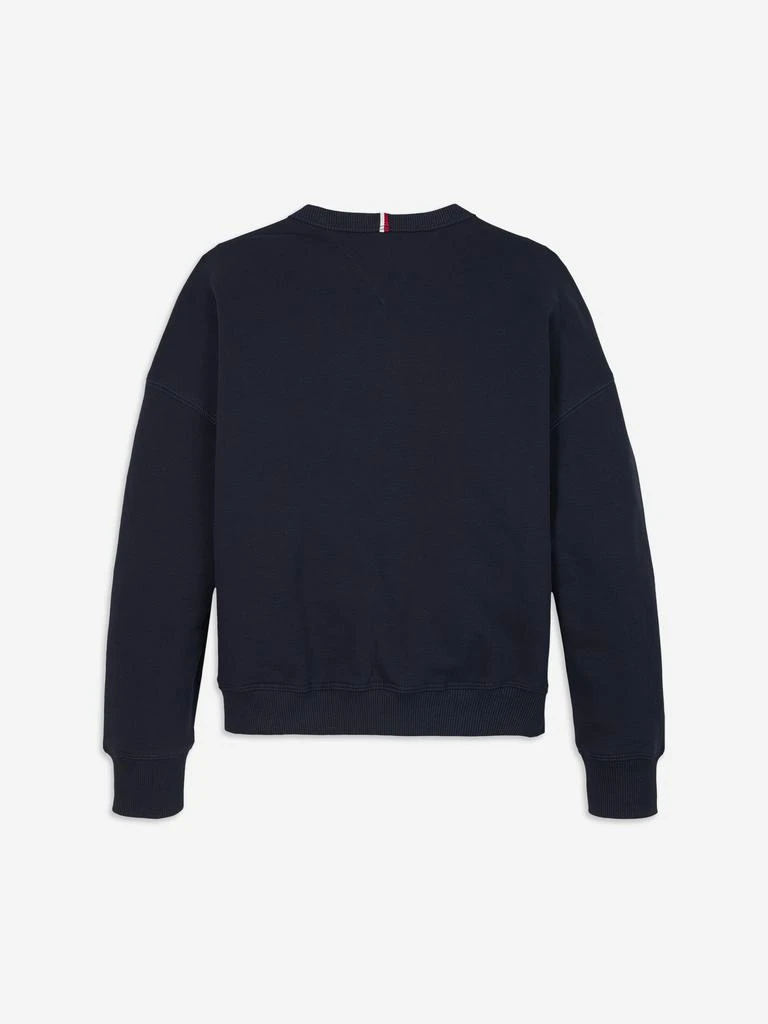 商品Tommy Hilfiger|Girls Logo Script Sweatshirt in Navy,价格¥329,第3张图片详细描述