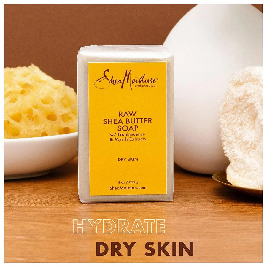 商品SheaMoisture|Face and Body Bar Soap with Raw Shea Butter,价格¥53,第5张图片详细描述