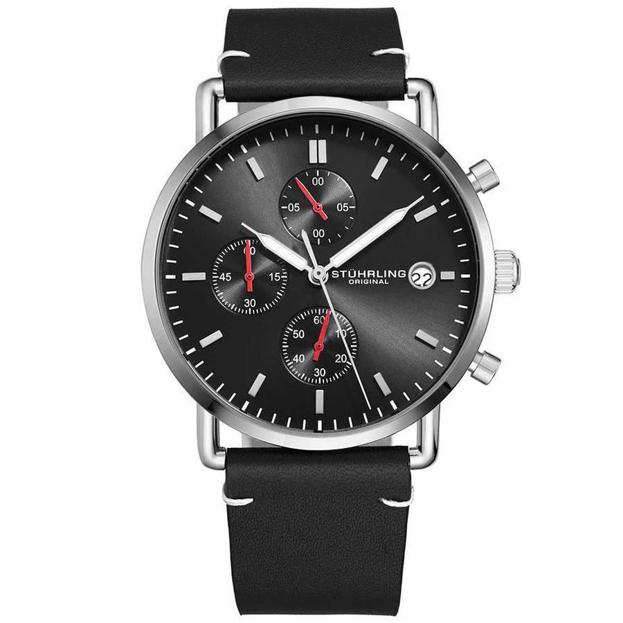 商品Stuhrling Original|Monaco Black Dial Mens Watch M15602,价格¥627,第1张图片