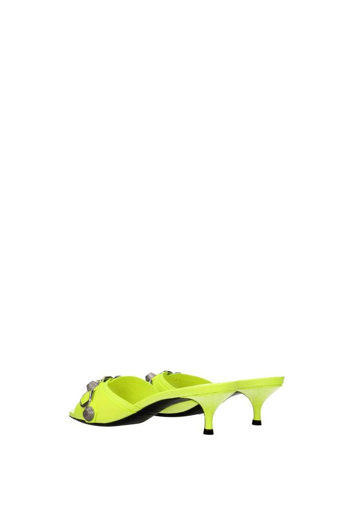 商品Balenciaga|Sandals cagole Leather Yellow Fluo Yellow,价格¥4438,第4张图片详细描述