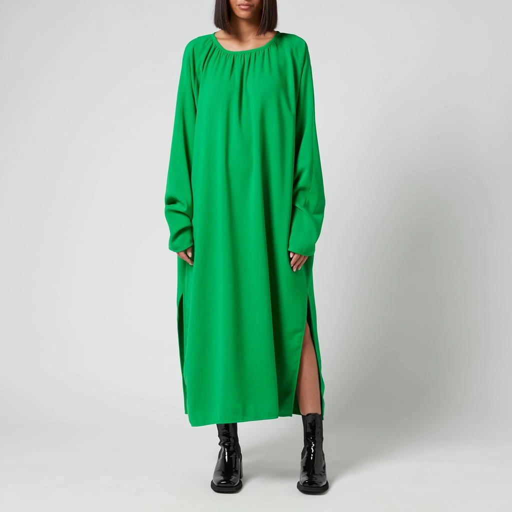 商品AMI|AMI Women's Long Sleeved Dress - Green,价格¥535,第1张图片