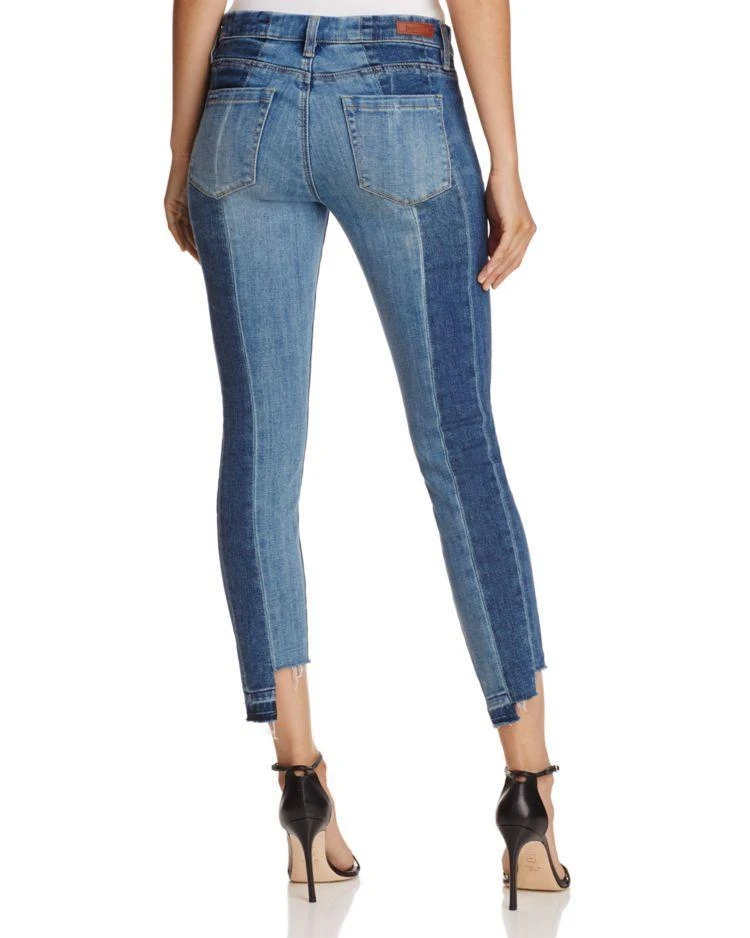 商品Blank NYC|Contrast Denim Crop Skinny Jeans in High and Low,价格¥385,第2张图片详细描述