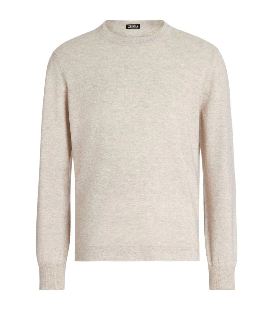 商品Zegna|Mélange Oasi Cashmere Sweater,价格¥9472,第1张图片