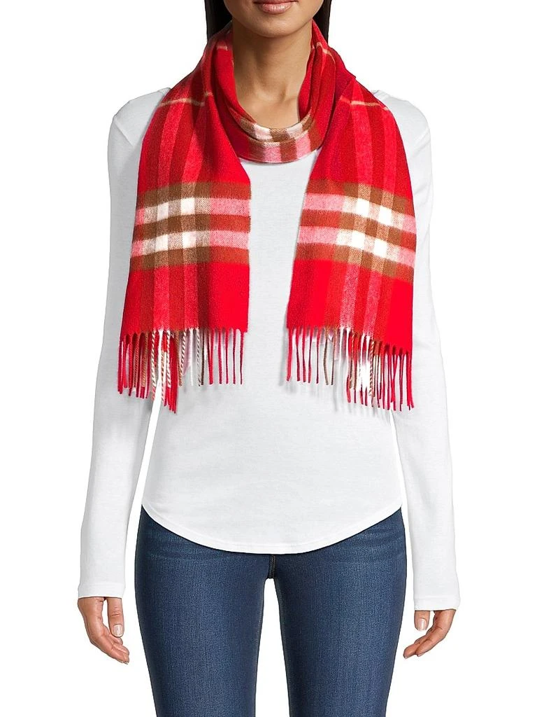商品Burberry|Giant Check Cashmere Scarf,价格¥4398,第1张图片