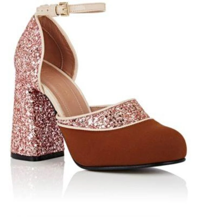 商品Marni|Neoprene & Glitter Mary Jane Pumps,价格¥2819,第2张图片详细描述