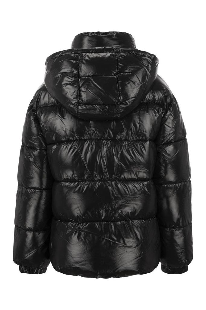 MICHAEL KORS Hooded down jacket with glossy finish商品第2张图片规格展示