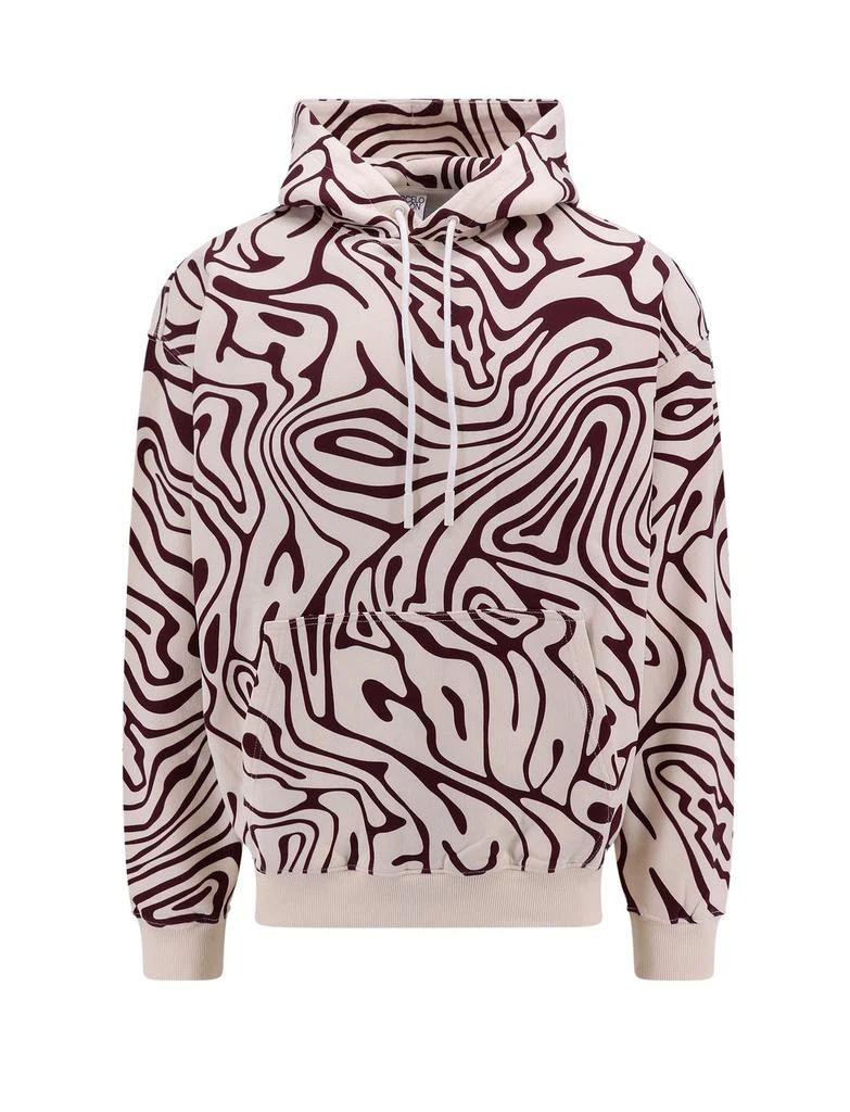 商品Marcelo Burlon|Marcelo Burlon County Of Milan Abstract Pattern Printed Drawstring Hoodie,价格¥2823,第1张图片