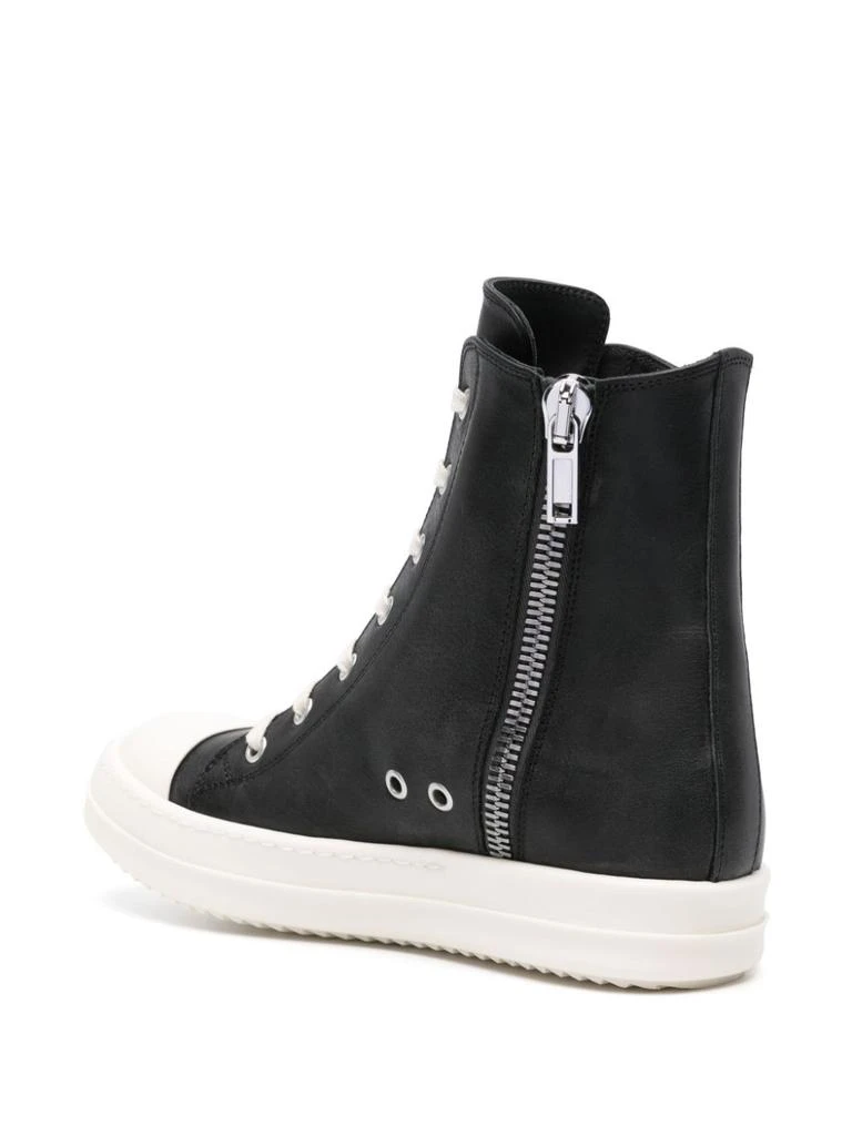 商品Rick Owens|RICK OWENS - Leather High-top Sneakers,价格¥7155,第3张图片详细描述