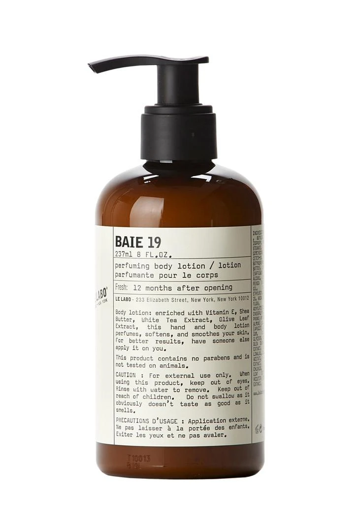 商品Le Labo|Baie 19 Body Lotion 237ml,价格¥608,第1张图片