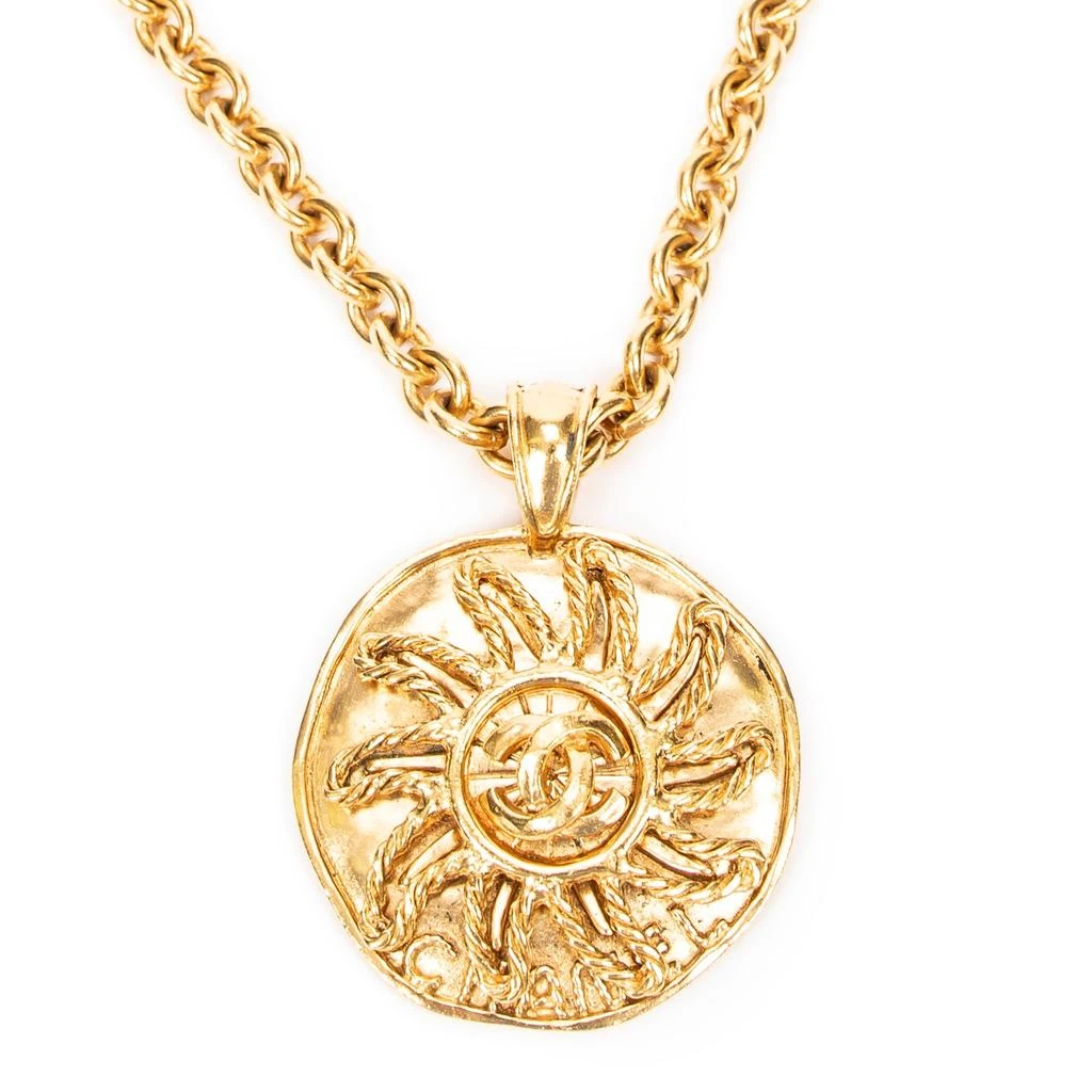 商品[二手商品] Chanel|CC Medallion Pendant Chain Necklace,价格¥12543,第2张图片详细描述