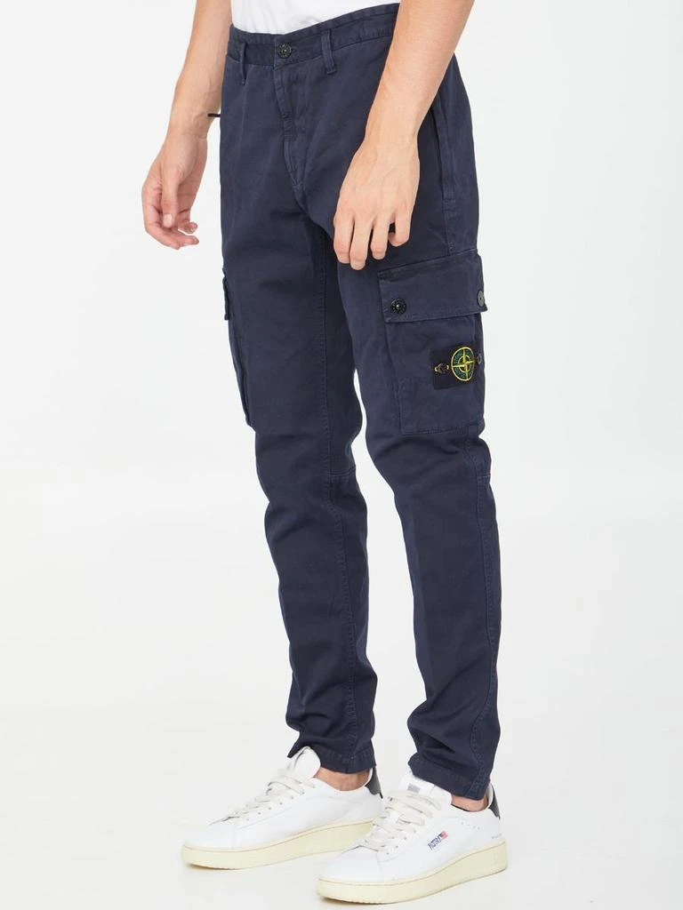 商品Stone Island|Blue cargo trousers,价格¥2486,第2张图片详细描述