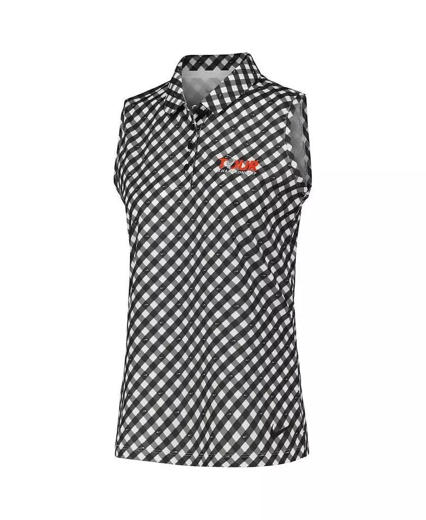 商品NIKE|Women's Black, White TOUR Championship Victory Performance Sleeveless Polo Shirt,价格¥402,第2张图片详细描述