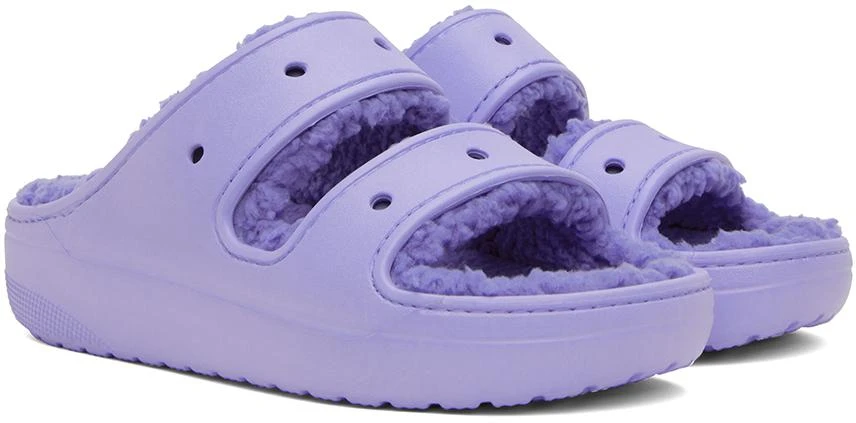 商品Crocs|Blue Classic Cozzzy Sandals,价格¥207,第4张图片详细描述