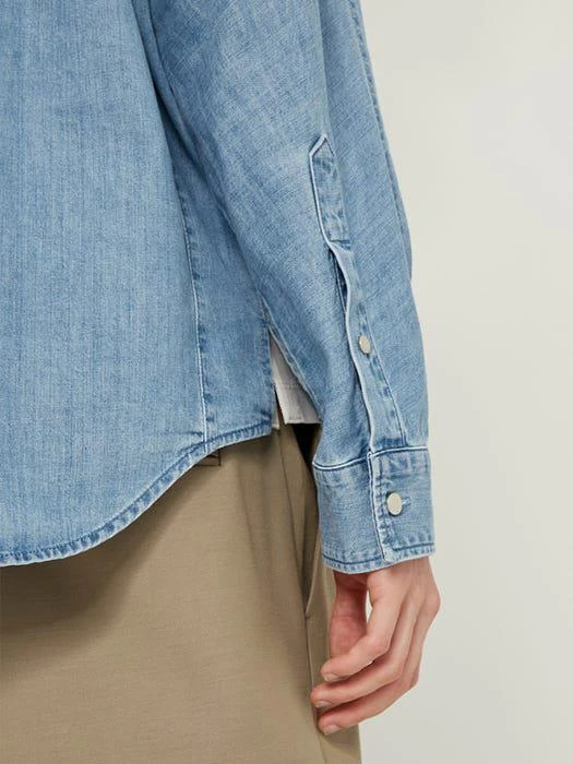 商品SYSTEM HOMME|Pin Tuck Denim Shirts_Blue,价格¥2613,第3张图片详细描述
