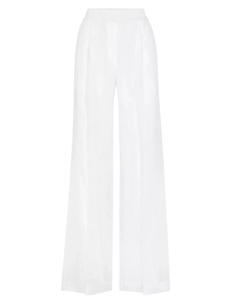 商品Brunello Cucinelli|Cotton Organza Loose Track Trousers,价格¥21690,第1张图片