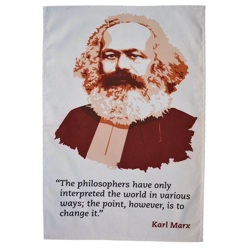 商品Radical Tea Towel|Karl Marx Tea Towel,价格¥168,第1张图片