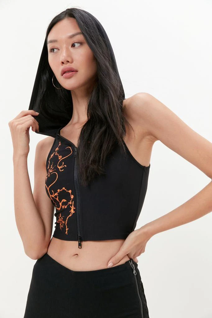 商品I.AM.GIA|I.AM.GIA Kyanite Hooded Zip-Front Tank Top,价格¥390,第2张图片详细描述
