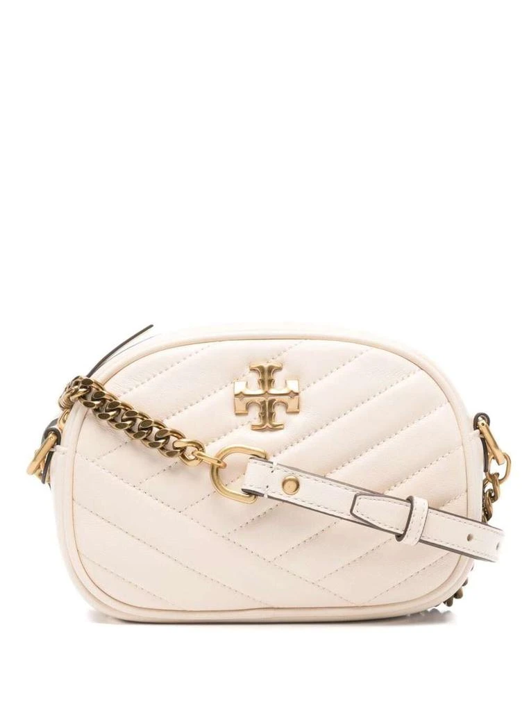 商品Tory Burch|Kira Chevron Small Ivory colored Leather Crossbody Bag Tory Burch Woman,价格¥2776,第1张图片