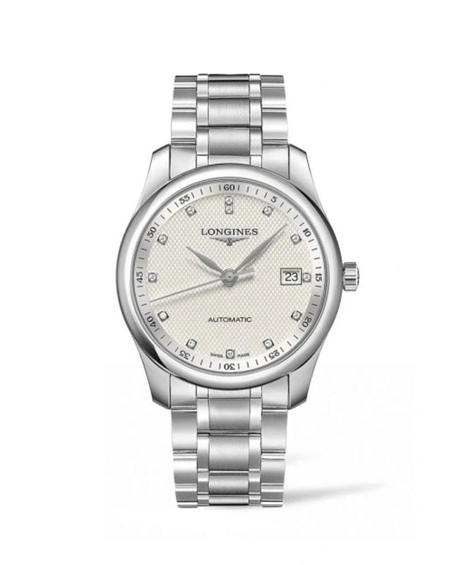 商品Longines|Longines Master Collection Automatic 40mm Silver Diamond Dial Stainless Steel Men's Watch L2.793.4.77.6,价格¥16644,第1张图片