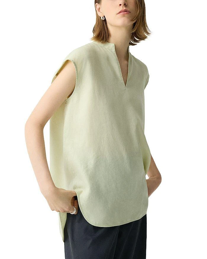 商品Theory|Boxy Linen Top,价格¥430,第3张图片详细描述