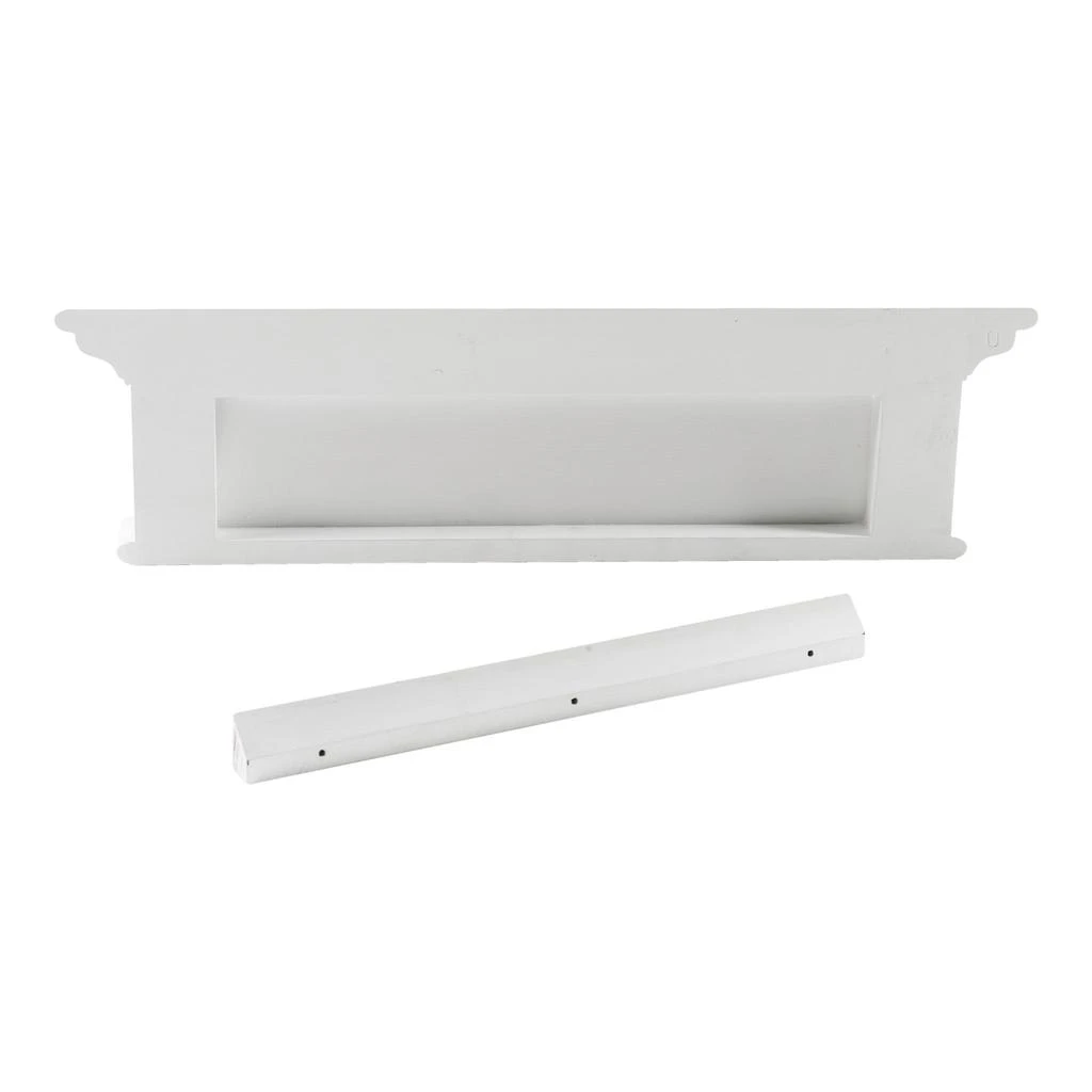 商品Homezia|28" Classic White Wood Four Hook Hanging Coat Rack,价格¥1351,第5张图片详细描述