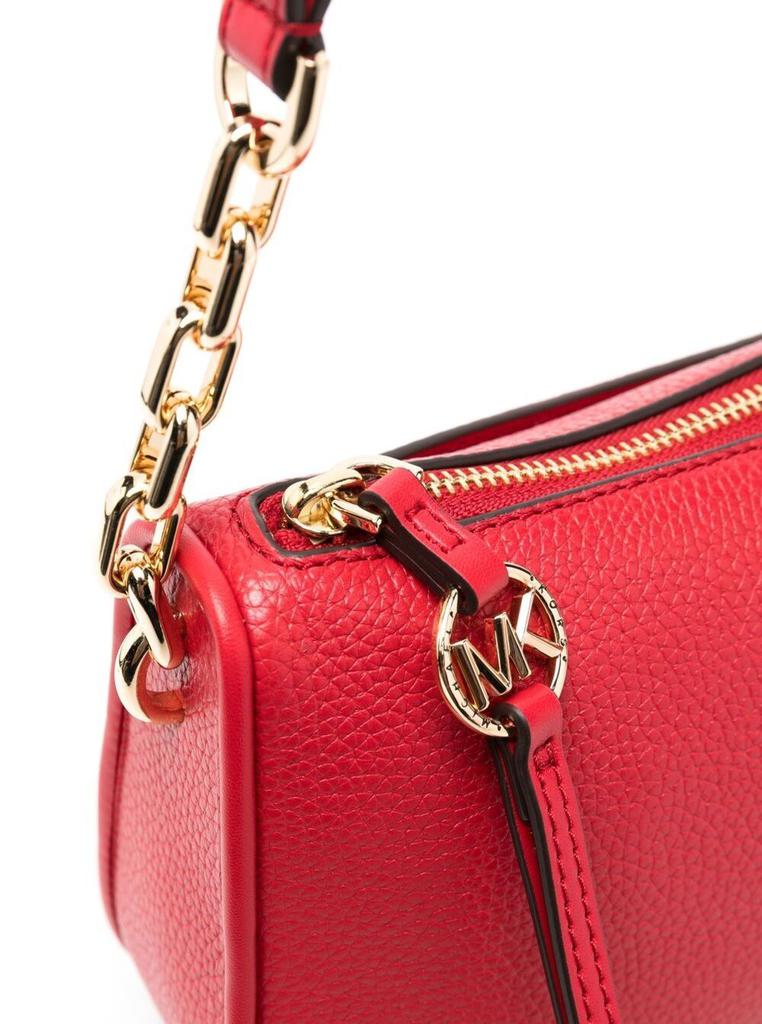 Jet Set Fuxia Shoulder Bag in Saffiano Calfskin with Gold-Colored Details and Charm with M MICHAEL KORS Logo商品第3张图片规格展示