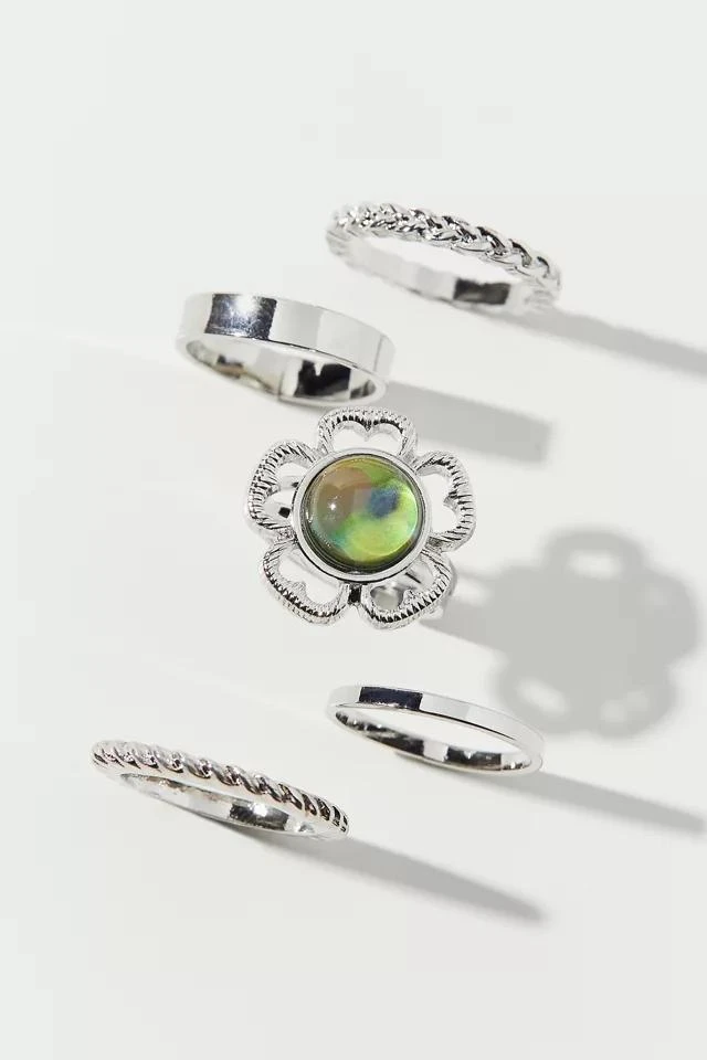 商品Urban Outfitters|Mood Stone Ring Set,价格¥78,第2张图片详细描述