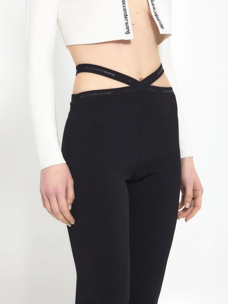 商品Alexander Wang|Criss-cross leggings with logo,价格¥1559,第4张图片详细描述