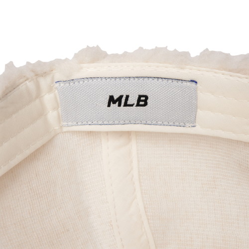 【Brilliant|包邮包税】MLB 羊羔绒 秋冬加厚 棒球帽 乳白色 NY大标 3ACPFDI16-50WHS商品第6张图片规格展示