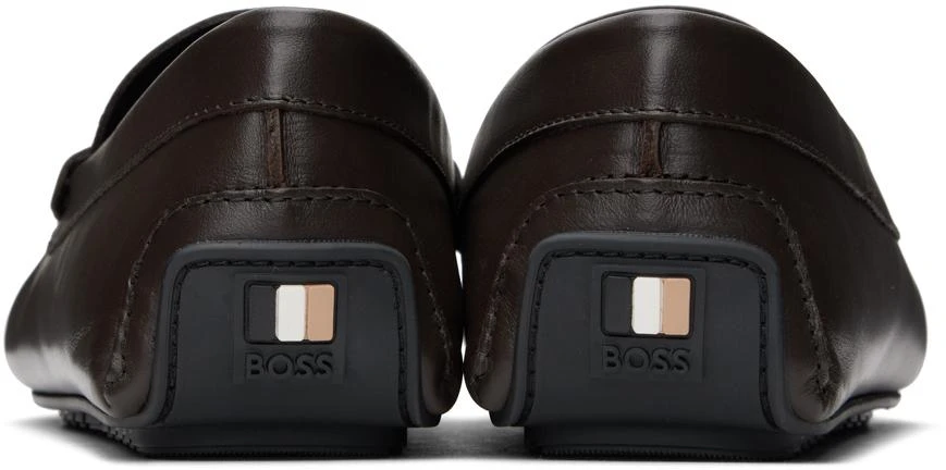 商品Hugo Boss|Brown Noel Driver Loafers,价格¥1286,第2张图片详细描述