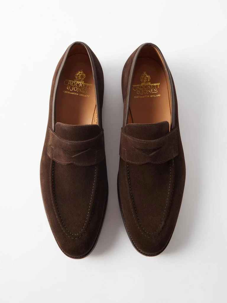 商品Crockett & Jones|Sydney suede loafers,价格¥4217,第3张图片详细描述