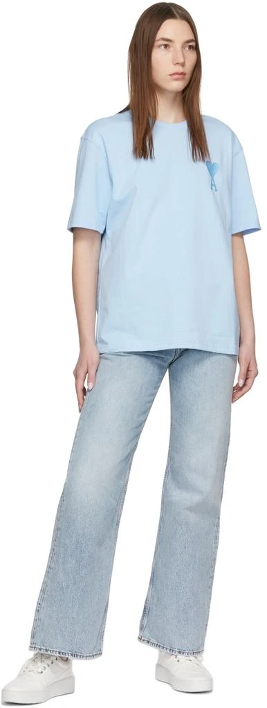 商品AMI|Blue Ami de Cœur T-Shirt,价格¥918,第4张图片详细描述