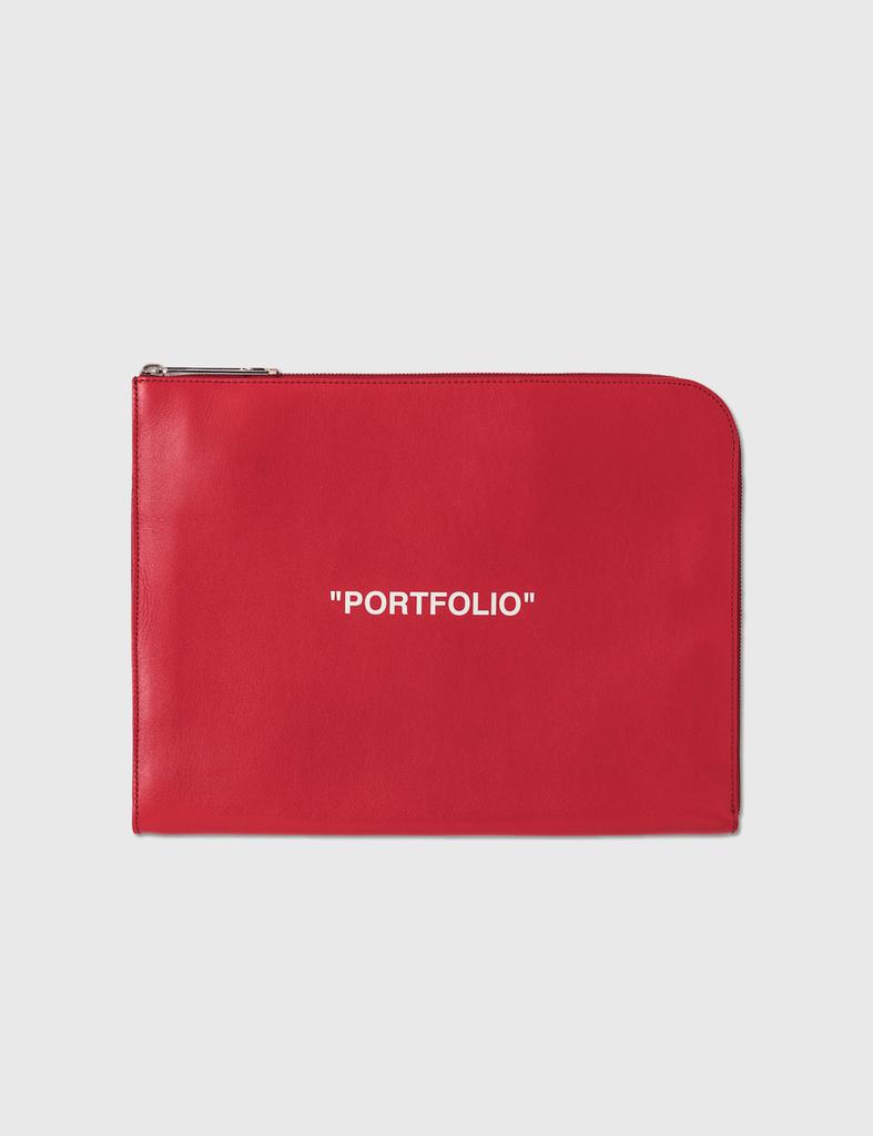 Offwhite Portfolio Leather Clutch商品第1张图片规格展示