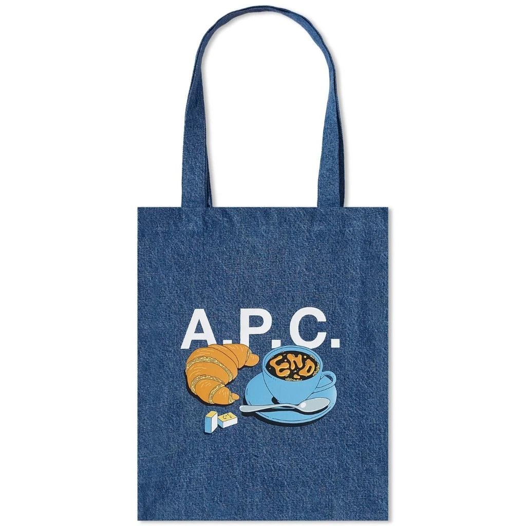 商品A.P.C.|END. x A.P.C. 'Coffee Club' Lou Denim Tote Bag,价格¥1214,第1张图片