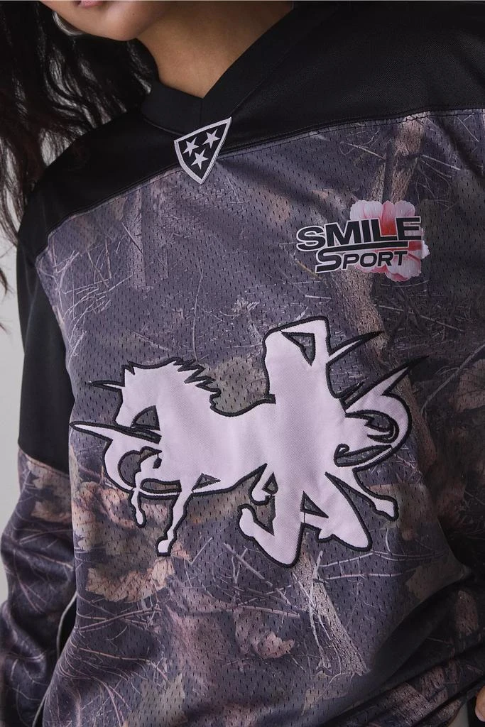 商品Jaded London|Jaded London Resident Hater Graphic Camo Hockey Jersey,价格¥466,第2张图片详细描述