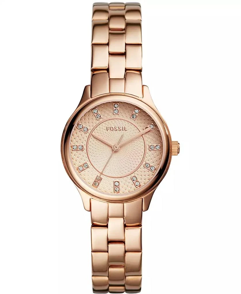 商品Fossil|Women's Modern Sophisticate Three Hand Rose Gold Tone Stainless Steel Watch 30mm,价格¥599,第1张图片