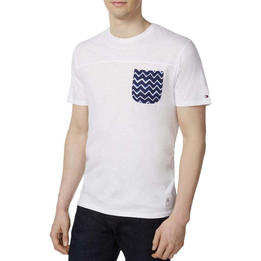 Tommy Hilfiger Mens Printed Crew Neck T-Shirt商品第1张图片规格展示