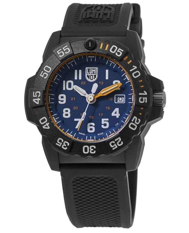 商品Luminox|Luminox Navy Seal Foundation Exclusive Blue Dial Silicone Strap Men's Watch XS.3503.NSF,价格¥2442,第1张图片