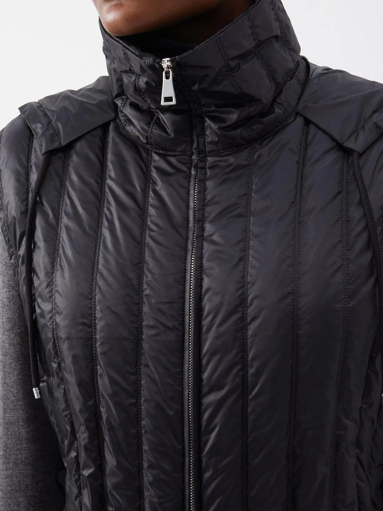 商品Moncler|Drava hooded belted longline quilted gilet,价格¥3298,第3张图片详细描述