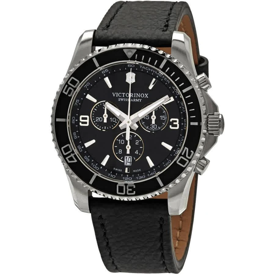 商品Victorinox|Victorinox Maverick Chronograph Black Dial Mens Watch 241864,价格¥2421,第1张图片