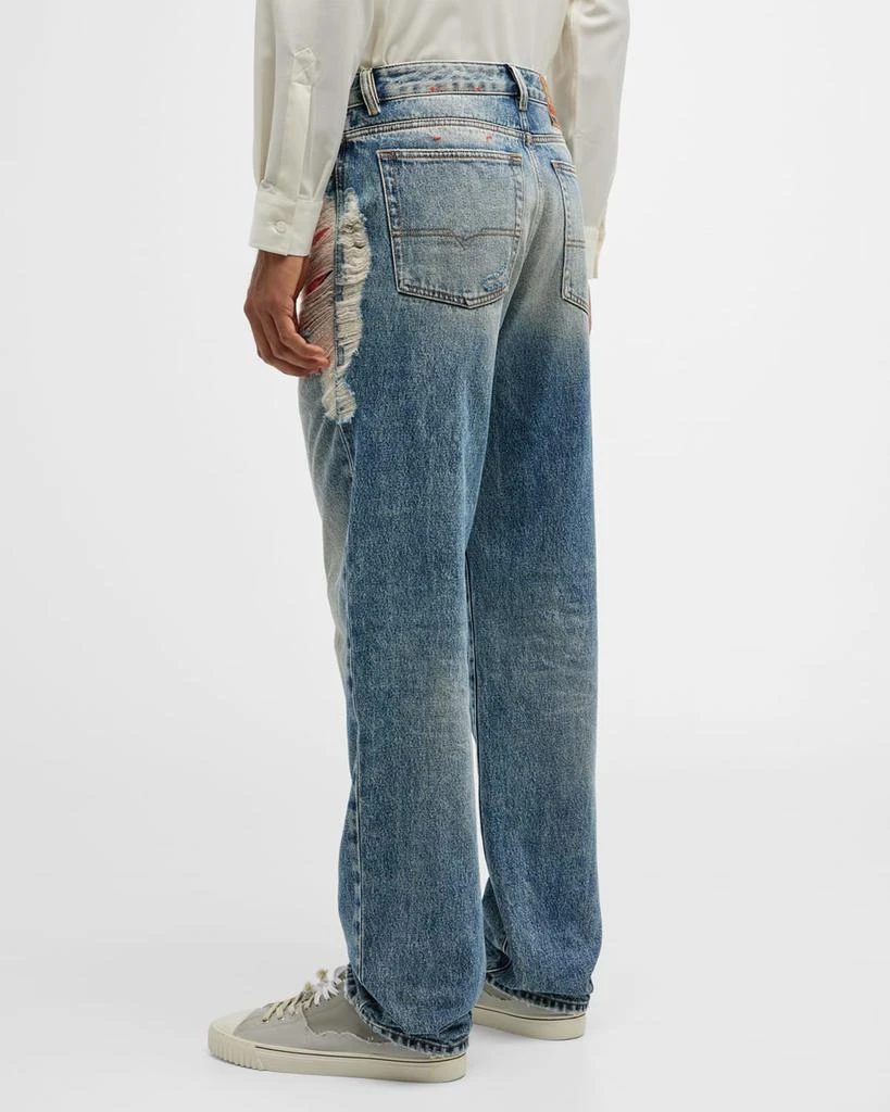 商品Diesel|Men's 1955 Relaxed-Fit Destroyed Jeans,价格¥723,第4张图片详细描述