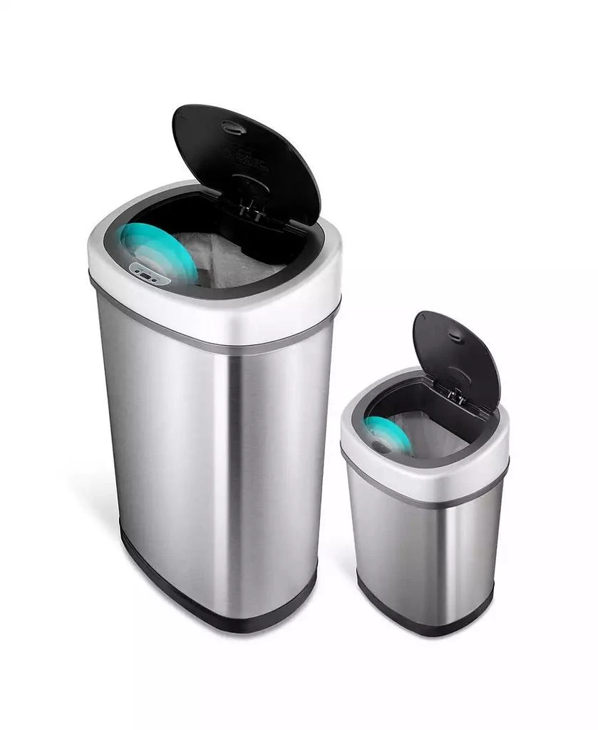 商品NINE STARS GROUP USA INC|Rectangular Motion Sensor Trash Can Combination Set,价格¥853,第2张图片详细描述