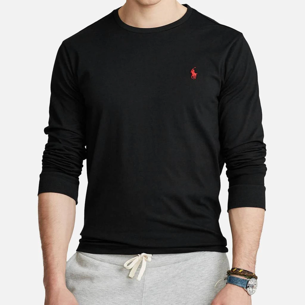 商品Ralph Lauren|Polo Ralph Lauren Men's Long Sleeved T-Shirt - Polo Black,价格¥439,第1张图片
