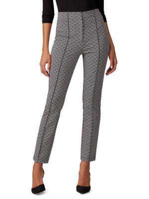 商品[二手商品] Diane von Furstenberg|Printed Pintuck Slim Leg Pants,价格¥660,第1张图片