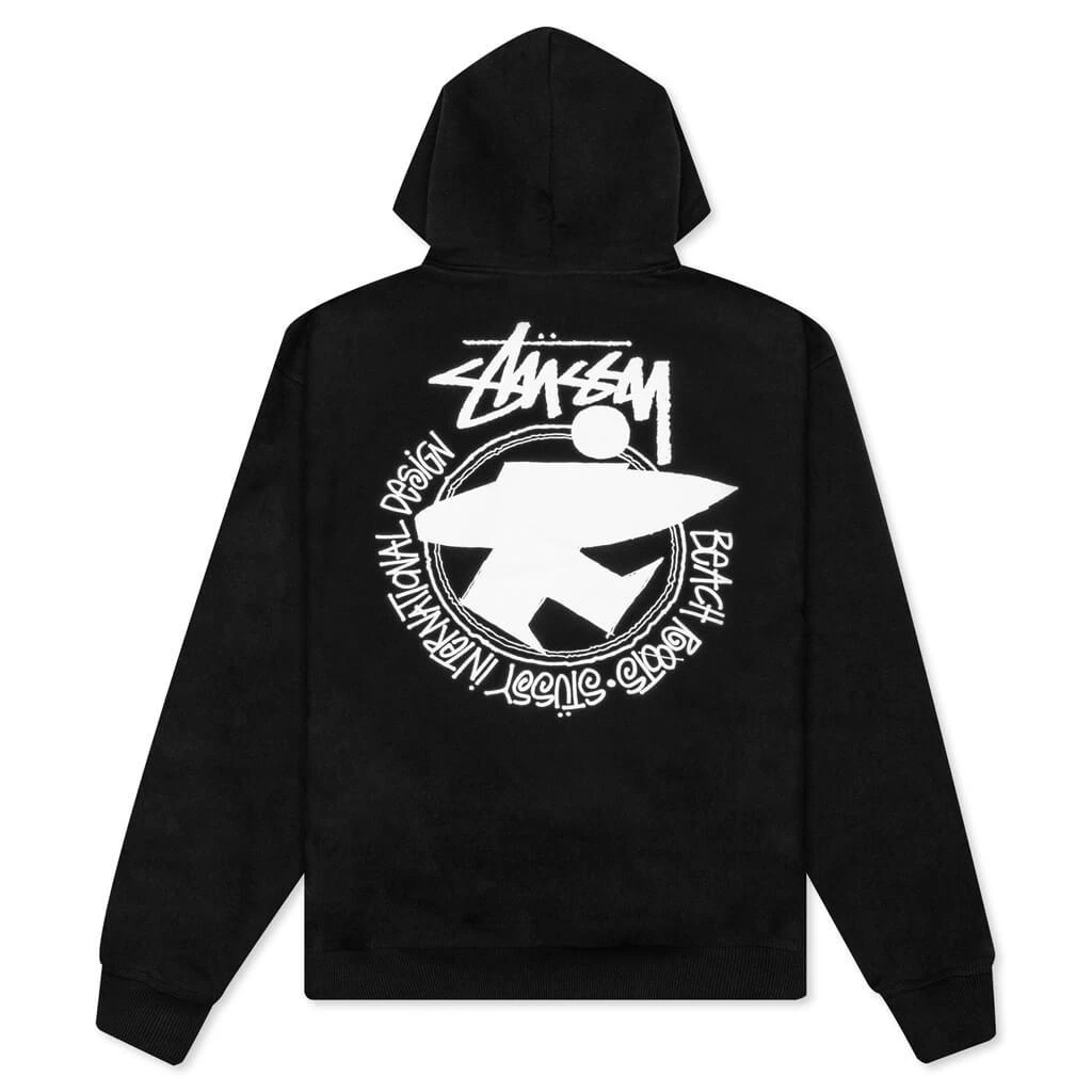 商品STUSSY|Stussy Beach Roots Hoodie - Black,价格¥835,第2张图片详细描述