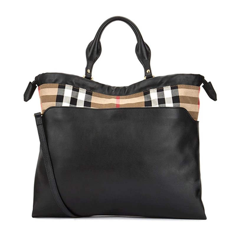 BURBERRY 拼色女士手提包 3903402 商品