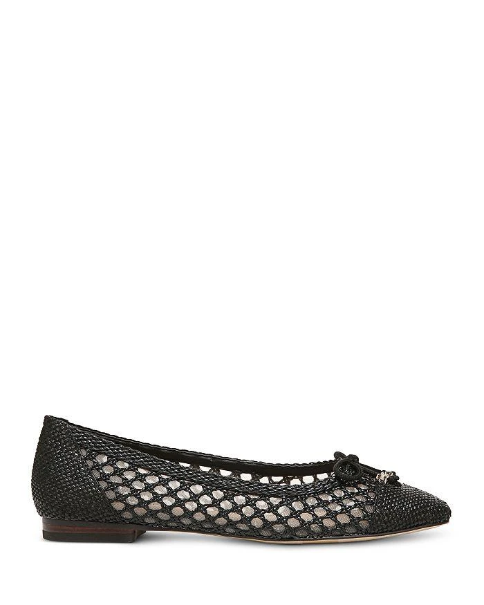 商品Sam Edelman|Women's May Square Toe Bow Accent Openwork Flats,价格¥1024,第2张图片详细描述