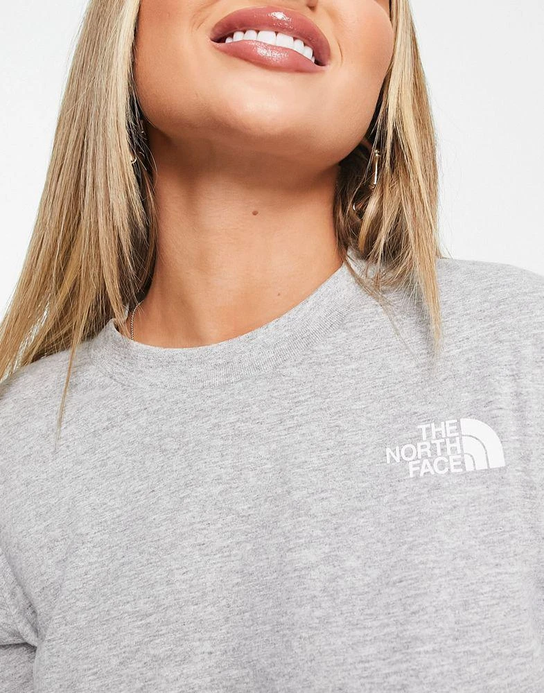 商品The North Face|The North Face cropped long sleeve t-shirt in grey,价格¥337,第3张图片详细描述