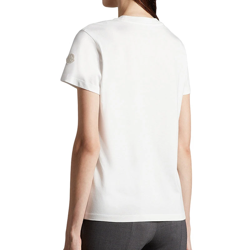 【预售3-7天】Moncler/蒙克莱 22年秋冬新款 女士蛋壳白色纯棉短袖T恤H20938C00005829HP033 商品